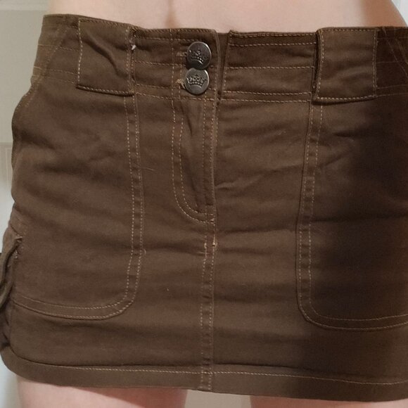Brown Cargo Skort - Picture 2 of 11